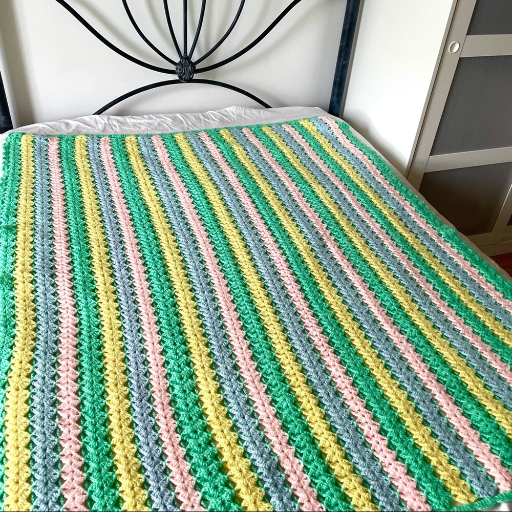 50” by 61” Handmade Granny Crochet Blanket